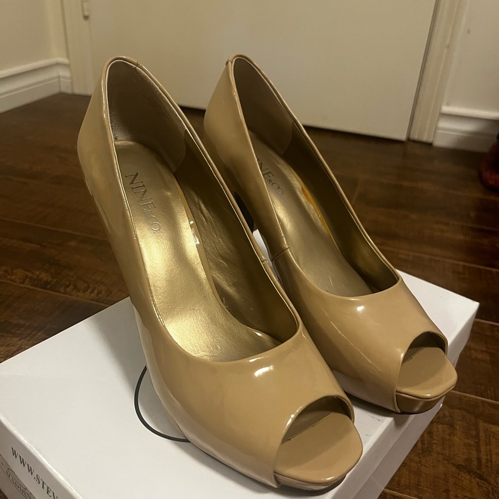 Nine West Tan Stiletto Heels